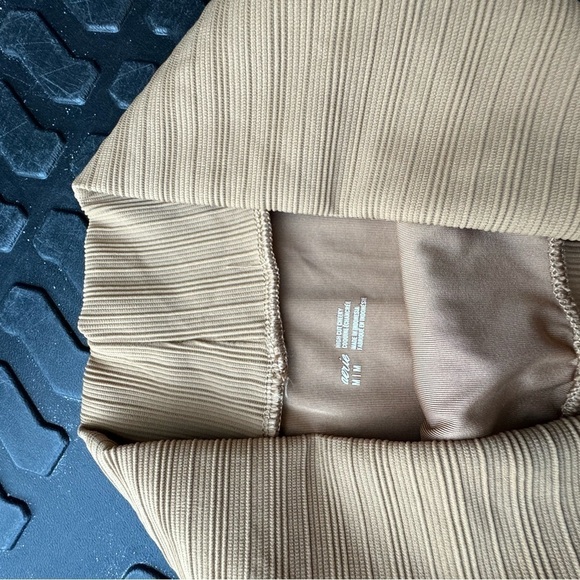 AERIE Ribbed High Cut Cheeky chestnut brown Bikini Bottom Size Medium - Picture 10 of 11